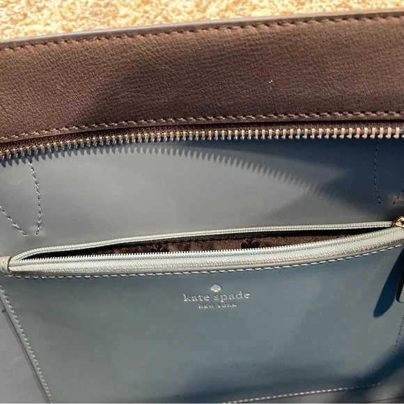 KATE SPADE navy blue small tote shoulder bag purse - Picture 4 of 16